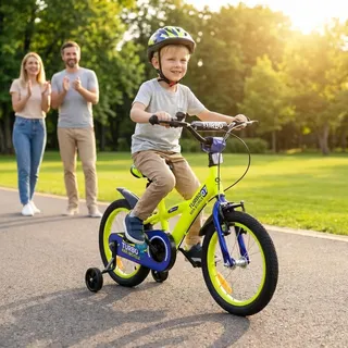ACTIONBIKES MOTORS Actionbikes Kinderfahrrad Turbo mit Stützrädern 16 gelb