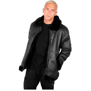 Alpha Industries B3 Fl Jacke - Black / Black - S