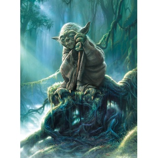 Buffalo Games 12551 Star Wars Fine Art Collection-Yoda Piece Jigsaw Puzzle (1000 Teile), Mehrfarbig/Meereswellen (Ocean Tides), Large