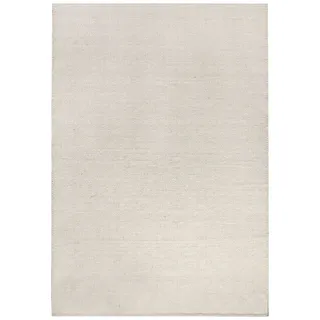 Steffensmeier Handweb Teppich Kos | Wolle (Schurwolle), Natur Hell, handgewebt, Größe: 200x290 cm Wohnzimmer und Schlafzimmer