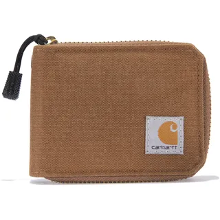 CARHARTT Herren Casual Canvas Reißverschluss Durable Zippered Wallets, Braun, Einheitsgröße, Braun (Carhartt Brown), Einheitsgröße