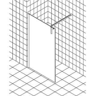 Kermi Walk-in XS WW4 18020, XSWW4180201AK, Farbe: Silber Mattglanz Echtglas klar