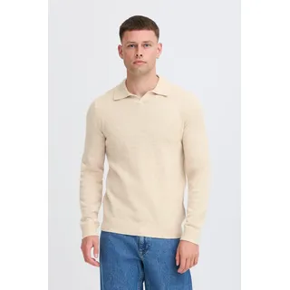 Blend BHBRANKO Herren Pullover Feinstrickpullover Wollmischung regular fit - Naturbelassen