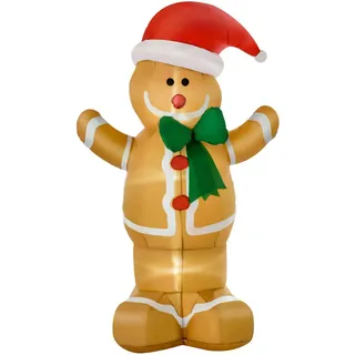 Homcom Lebkuchenmann 183 cm Gelb