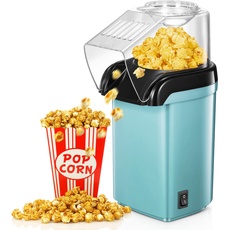 1200w Popcornmaschine,Mini Popcorn Maker,Einfach zu Verwenden Heißluft Maschine,2 Minuten schnelles ,Fat Free,Oil-Free, inkl. Mais-Messlöffel,Für Fußballabend und Weihnachtsfeiern,Grün
