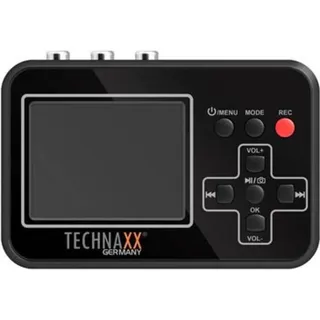 Technaxx Retro Video Digitalisierer TX-182 mit 6 cm-Display von Video8, Hi8, SVHS, VHS, VCD, DVD, VCR, DV - Videos direkt auf Speicherkarte, Digitalisieren Sie Ihre Alten Filme einfach & schnell