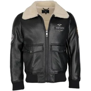 Top Gun 3035, Kunstlederjacke - Schwarz - S