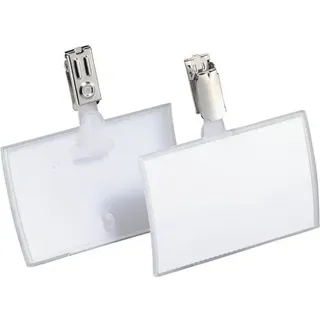 Durable Click Fold Namensschilder mit Clip 9,0 x 5,4 cm, 25 St.
