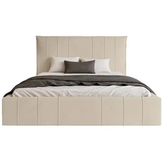 Fedve Polsterbett Acate 120x200 cm, Creme , Textil , 120x200 cm , Schlafzimmer, Betten, Polsterbetten