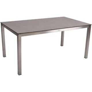 Garden Pleasure SIENNA Gartentisch 158 x 90 x 74 cm Grau