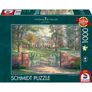 Schmidt Spiele Schmidt 58783 Thomas Kinkade Graceland 50th Anniversary 1000 Teile