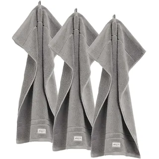 GANT Gästetuch Premium Towel Handtuch 30 x 50 cm grau