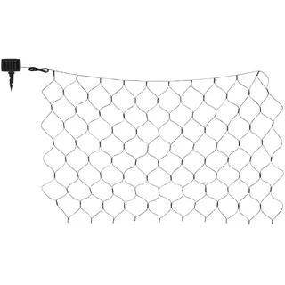 GLOBO Solar-Lichterkette Kunststoff 1,1 m 100x LED schwarz matt