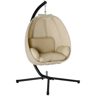 Outsunny Hängesessel Eiförmig Khaki