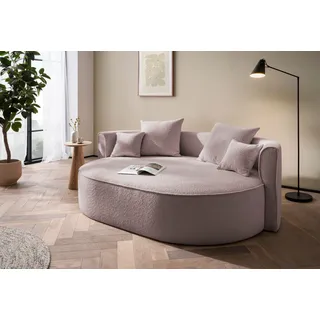 LeGer Home by Lena Gercke 2,5-Sitzer »ISALIE, rundes Loungesofa, mit Kissen, perfekt gepolstert« moderne Stoffe, mit 4 Zierkissen, extra große Sitzfläche,