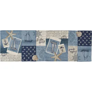 Sander Tischläufer Sailor Patch Gobelin Sailor Patch Größe 32x96 cm