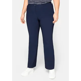 Sheego Stretch-Hose »Bengalin-Hose »Die Bootcut« mit schmalem Bund«, »Die Bootcut« mit schmalem Bund, blau