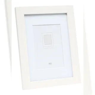 Deknudt S66KF1 P1 30x45 Holz weiß mit Passepartout