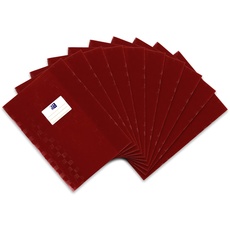 Oxford Heftumschlag A4, Bast, mit Beschriftungsetikett, rot, 10 Stück