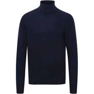Rollkragenpullover CASUAL FRIDAY "Strickrollkragenpull CFKarl", Herren, Gr. XXL, blau (navy blazer), Obermaterial: 80% Wolle WO. 20% Polyamid PA., Pullover Rollkragenpullover