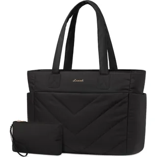 LOVEVOOK Laptoptasche Damen 15,6 Zoll Schwarz - Schwarz
