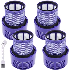 Waschbar Filter Einheit für Dyson V10 Cyclone Serie, für Dyson V10. SV12 Cyclone Animal Absolute Total Reinigung Staubsauger Ersatzteile # DY-969082-01 4er-Pack