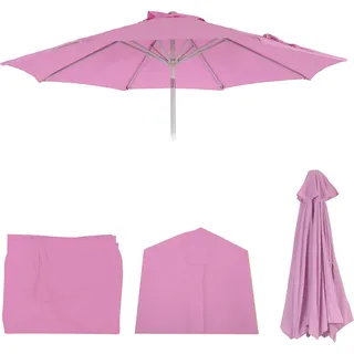 Ersatz-Bezug für Sonnenschirm N18, Sonnenschirmbezug Ersatzbezug, Ø 2,7m Stoff/Textil 5kg flieder - Violett