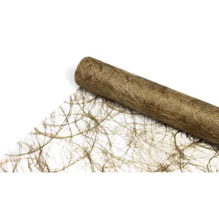 Deko AS GmbH Sizoweb Tischband dunkelgold 30 cm Rolle 25 Meter - 64-300-25-041