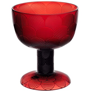 Iittala 1055828 Miranda Schale, Glas, Cranberry, 14,5cm