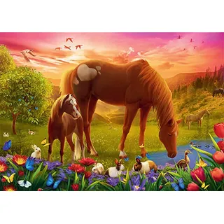 Trefl 500 Puzzle Pferde auf der Wiese 37451