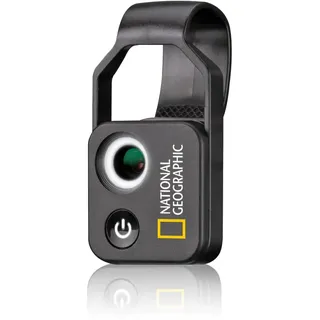 National Geographic Handy-Mikroskop 200x mit CPL, 2 Helligkeitsmodi und Universal-Clip, kompatibel mit 98% der Mobiltelefone, ohne zusätzliche App, 9118500