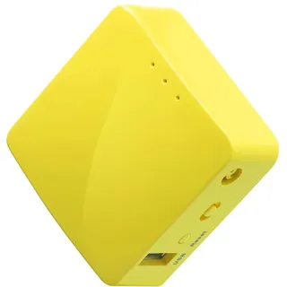 GL.iNet GL-MT300N-V2 (Mango) Tragbarer Mini-Reise-Wireless-Pocket-VPN-WLAN-Router – Access Point/Extender/WDS | OpenWrt | 2 x Ethernet-Ports | OpenVPN/Wireguard VPN | USB 2.0 | 128 MB RAM