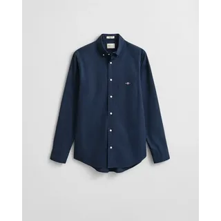 GANT Herren. 3000100 Regular Fit Popeline-Hemd navy (XXL),