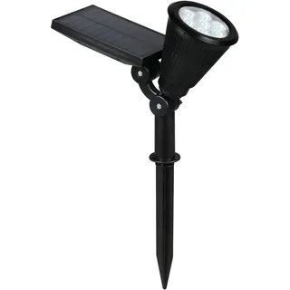 rl live your light Außenstrahler Kunststoff/Metall schwarz 1 Watt inkl. Dämmerungssensor