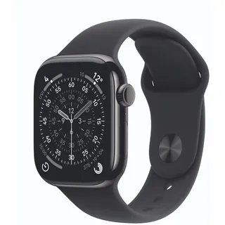 Watch Series 11 GPS + Cellular 42mm Slate Titanium Sport Band black M/L