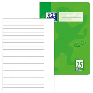 Oxford Schulheft Touch A4 Lineatur 25 16 Blatt grün
