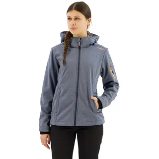 CMP 39a5006m Softshelljacke - Blue Melange / Sunrise - 2XS