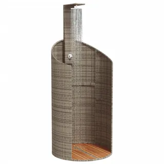 vidaXL Gartendusche Grau 100x100x241,5 cm