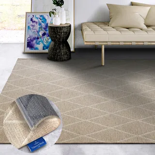 Villeroy & Boch Wollteppich »Maria« rechteckig 5 mm Höhe Schurwolle, Wolle, Natur, Wohnzimmer, Schlafzimmer, Boho, Skandi, beige