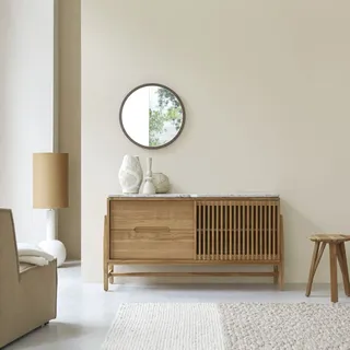 Isaure - Sideboard aus massivem Teakholz und Premium-Terrazzo 140 cm