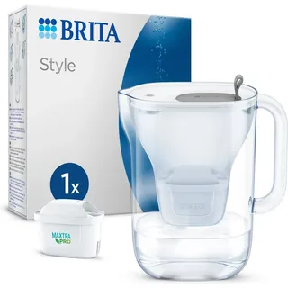 Brita Style Hellgrau Wasserfilter Kanne 2,4 L