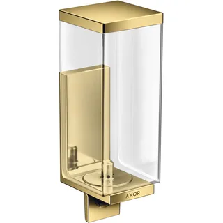 hansgrohe AXOR UNIVERSAL Rectangular Seifenspender, Füllmenge 600ml, 42610990, Farbe: Polished Gold Optic