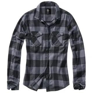 Brandit Textil Brandit Amy Flanell Checkshirt Girl-Hemd schwarz/grau