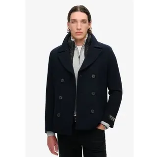 Superdry für Herren. M5011792A 2-in-1-Wolljacke navy (L), Lässig, Wolle, Marine