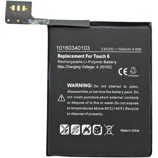 Akku passend für den Apple A1574 Akku iPod 7.1, Apple iPod Touch 6th, Apple iPod Touch 6th generation, 020-00425, A1641