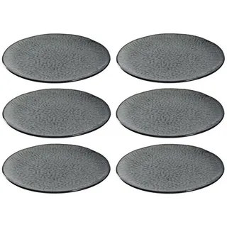 LEONARDO Matera Keramikteller 27 cm anthrazit 6er Set