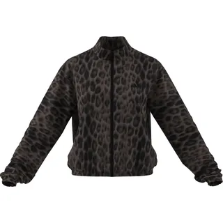 adidas Workout Essentials Leopard Woven Jacket, Earth strata/Black, M