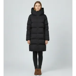 ECOALF für Damen. MCWGAJKMANLI0987W25-319 Manlie Mantel schwarz (S), Lässig, Recyceltes Polyester, Nachhaltig