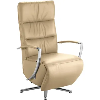 Cantus Relaxsessel , Cappuccino , Leder , Echtleder , Color-Finish-Leder , 64x112x80 cm , Fußauswahl, Lederauswahl, Stoffauswahl, Relaxfunktion , Wohnzimmer, Sessel, Ledersessel