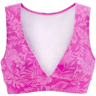 VENICE BEACH Bustier-Bikini-Top »Moloka« mit tropischem Print, pink